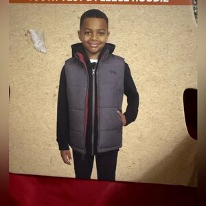 Weatherproof Vintage Black and Gray Vest and Jacket for Boys 10/12 NWT